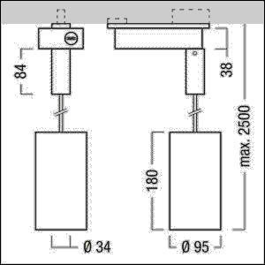 LED-Pendelstrahler V2-P M2500 #60510469