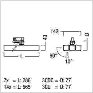 LED-Strahler SCENO 1X14 #42188455